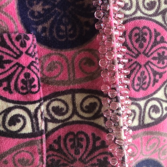 Anthropologie Elevenses Velvet Beaded Jacket/Blazer 3/4 Sleeves - Picture 5 of 8